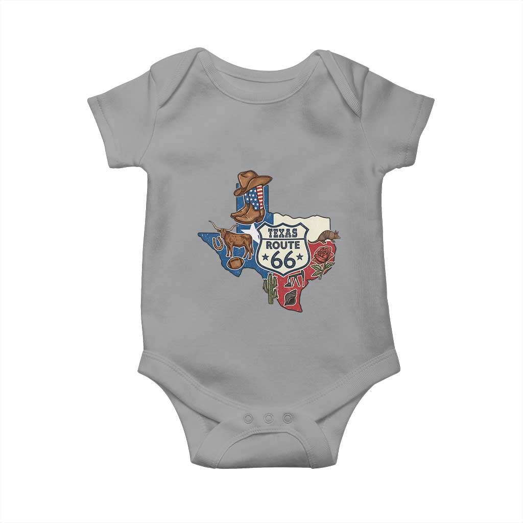 Texas Route Highway 66 Adventure Baby Onesie Desert Road Trip Graphic