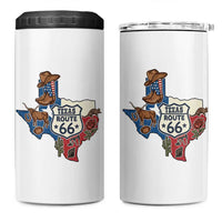 Texas Route Highway 66 Adventure 4 in 1 Can Cooler Tumbler Desert Road Trip Graphic