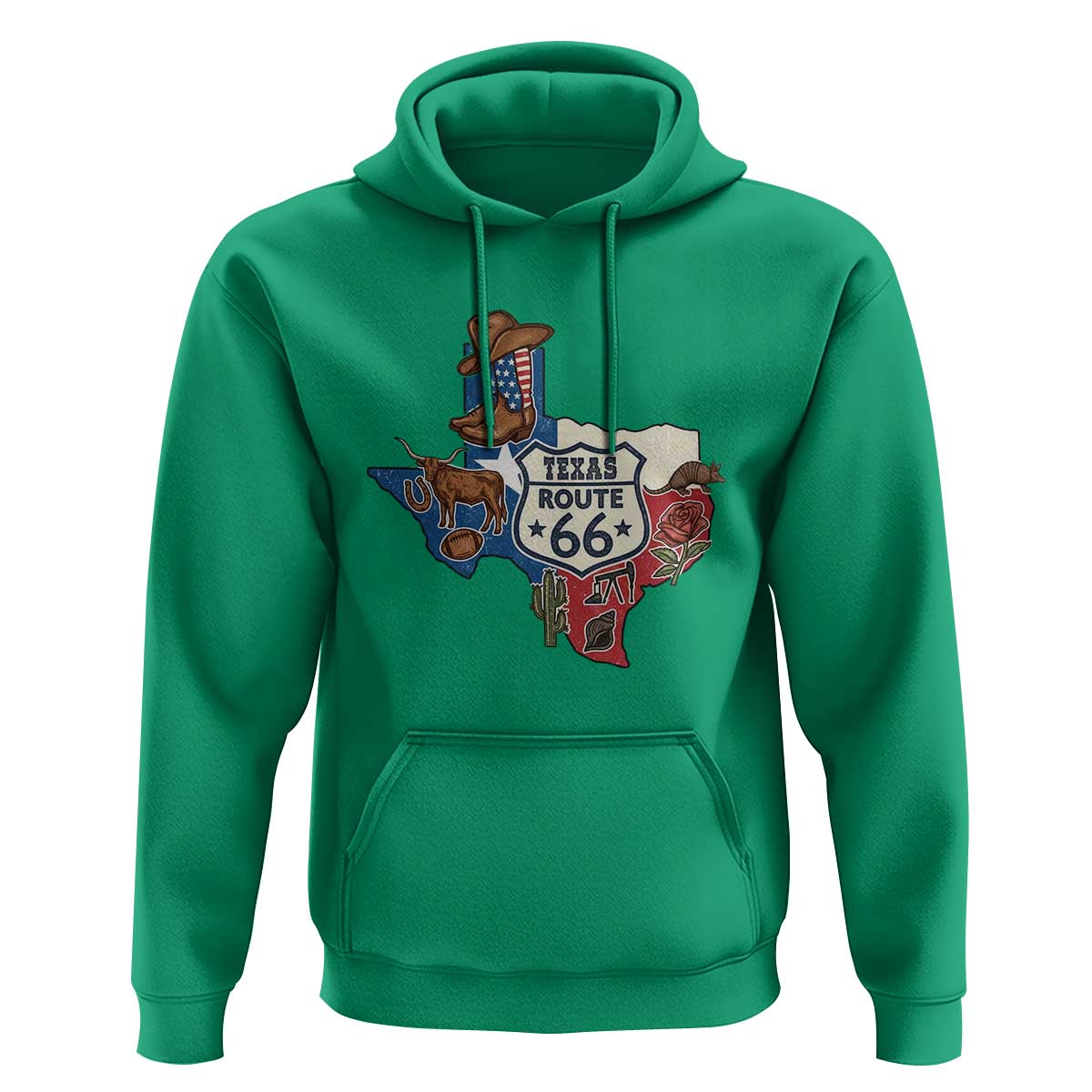 Texas Route Highway 66 Adventure Hoodie Desert Road Trip Graphic