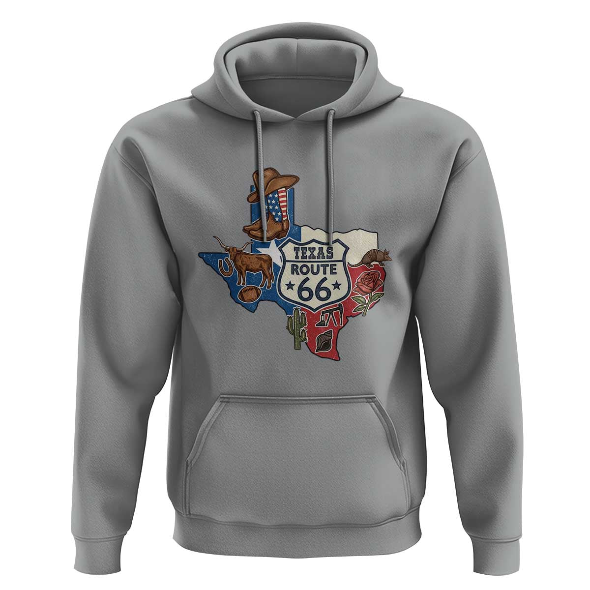 Texas Route Highway 66 Adventure Hoodie Desert Road Trip Graphic