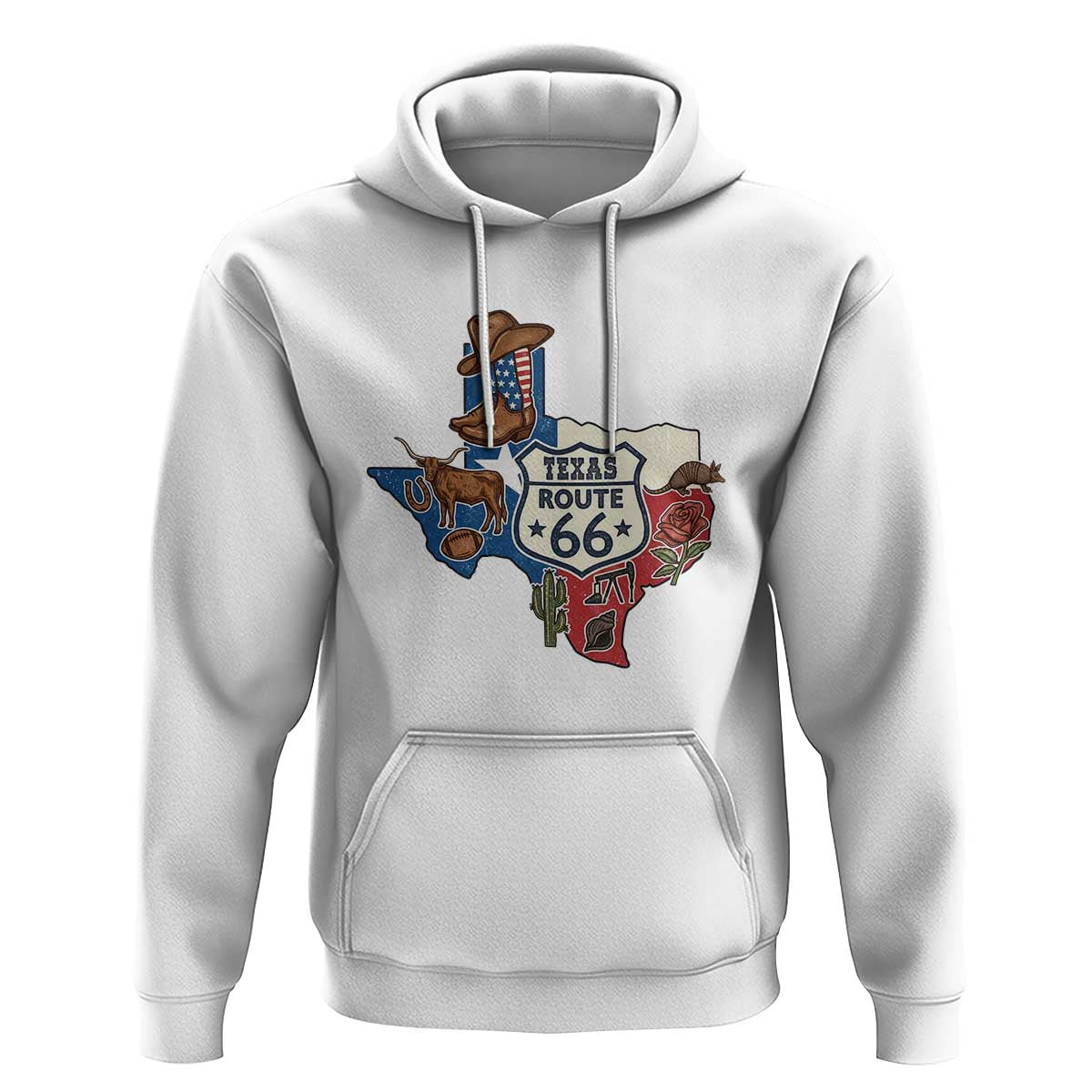 Texas Route Highway 66 Adventure Hoodie Desert Road Trip Graphic