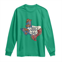 Texas Route Highway 66 Adventure Long Sleeve Shirt Desert Road Trip Graphic