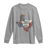 Texas Route Highway 66 Adventure Long Sleeve Shirt Desert Road Trip Graphic