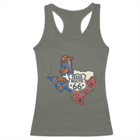 Texas Route Highway 66 Adventure Racerback Tank Top Desert Road Trip Graphic