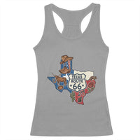Texas Route Highway 66 Adventure Racerback Tank Top Desert Road Trip Graphic