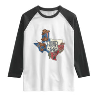Texas Route Highway 66 Adventure Raglan Shirt Desert Road Trip Graphic