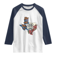 Texas Route Highway 66 Adventure Raglan Shirt Desert Road Trip Graphic