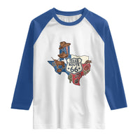 Texas Route Highway 66 Adventure Raglan Shirt Desert Road Trip Graphic