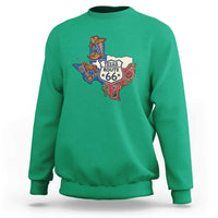 Texas Route Highway 66 Adventure Sweatshirt Desert Road Trip Graphic