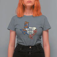Texas Route Highway 66 Adventure T Shirt For Women Desert Road Trip Graphic