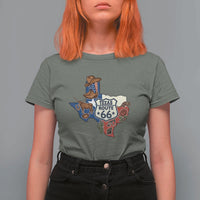 Texas Route Highway 66 Adventure T Shirt For Women Desert Road Trip Graphic