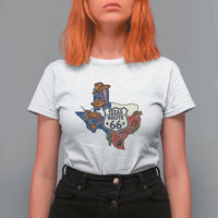 Texas Route Highway 66 Adventure T Shirt For Women Desert Road Trip Graphic