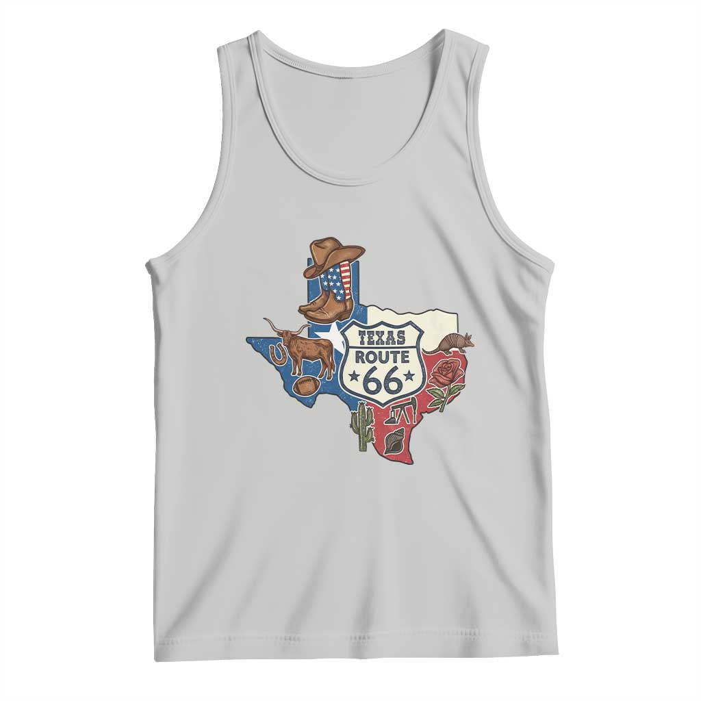 Texas Route Highway 66 Adventure Tank Top Desert Road Trip Graphic