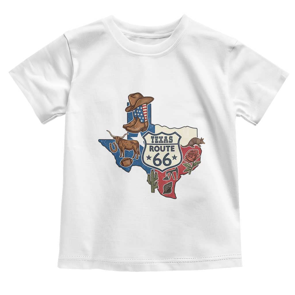 Texas Route Highway 66 Adventure Toddler T Shirt Desert Road Trip Graphic