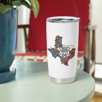 Texas Route Highway 66 Adventure Tumbler Cup Desert Road Trip Graphic