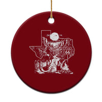 The Mother Road Texas Panhandle Ceramic Ornament Vintage Desert Road Trip