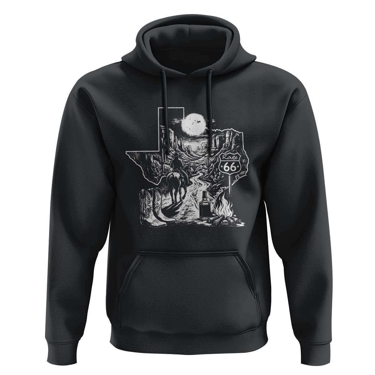 The Mother Road Texas Panhandle Hoodie Vintage Desert Road Trip