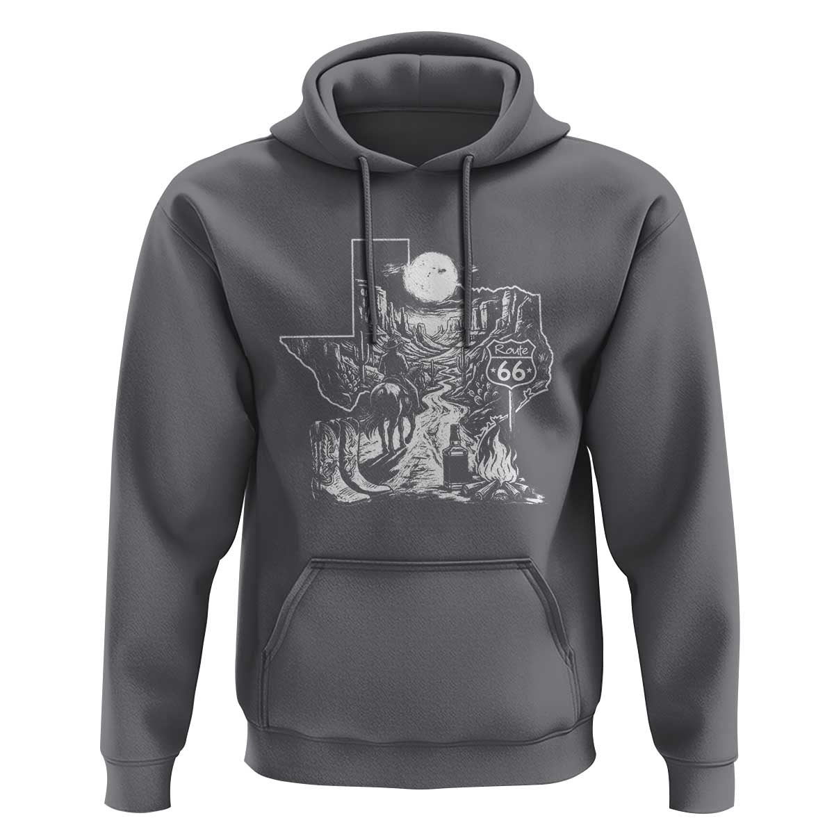 The Mother Road Texas Panhandle Hoodie Vintage Desert Road Trip