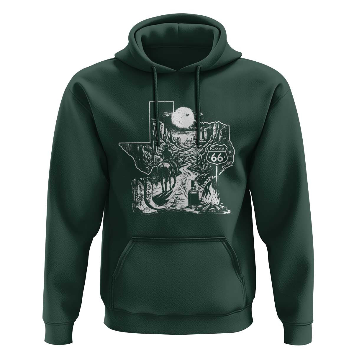 The Mother Road Texas Panhandle Hoodie Vintage Desert Road Trip
