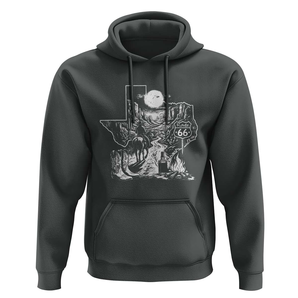 The Mother Road Texas Panhandle Hoodie Vintage Desert Road Trip