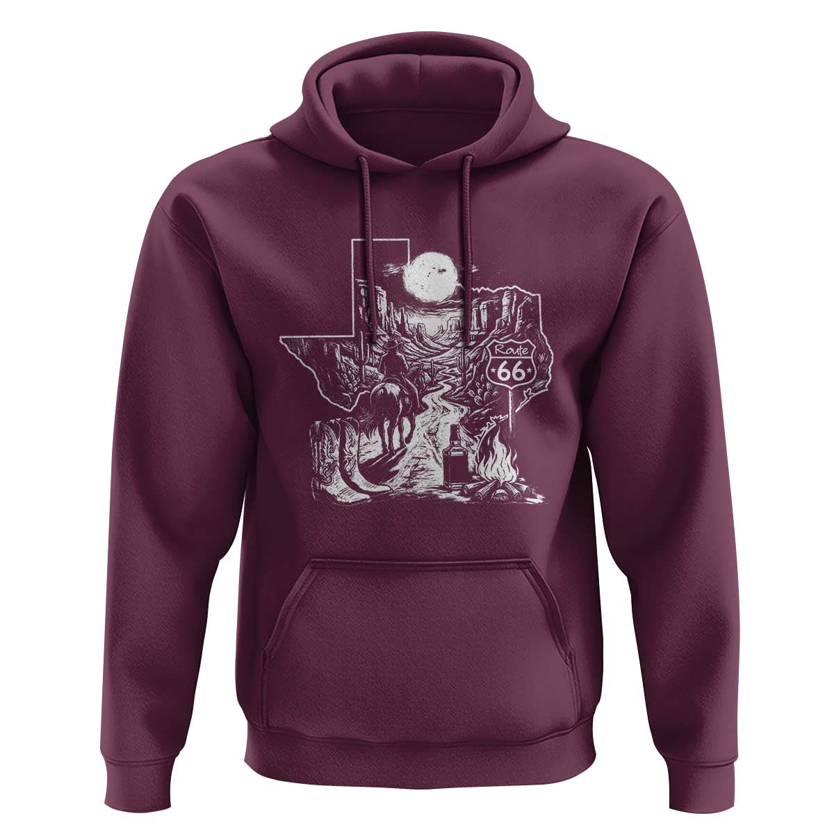 The Mother Road Texas Panhandle Hoodie Vintage Desert Road Trip