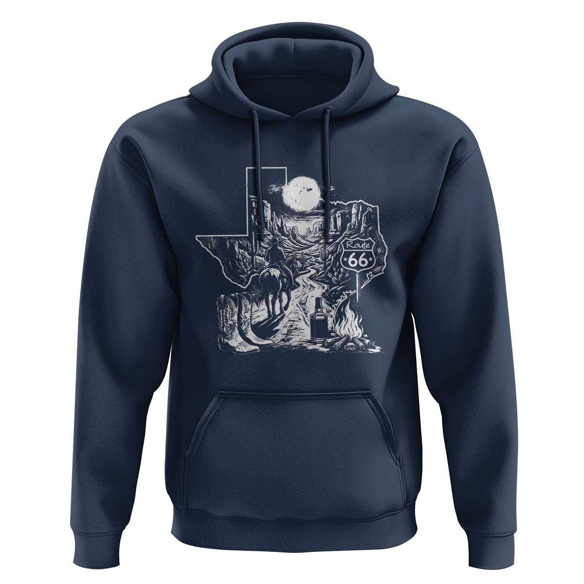 The Mother Road Texas Panhandle Hoodie Vintage Desert Road Trip
