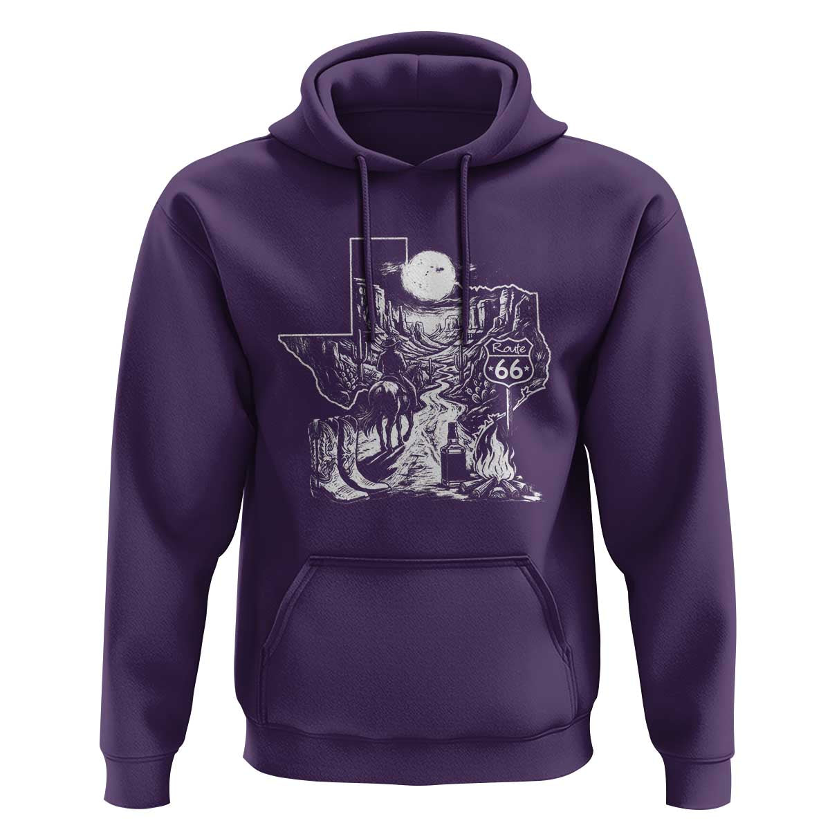 The Mother Road Texas Panhandle Hoodie Vintage Desert Road Trip