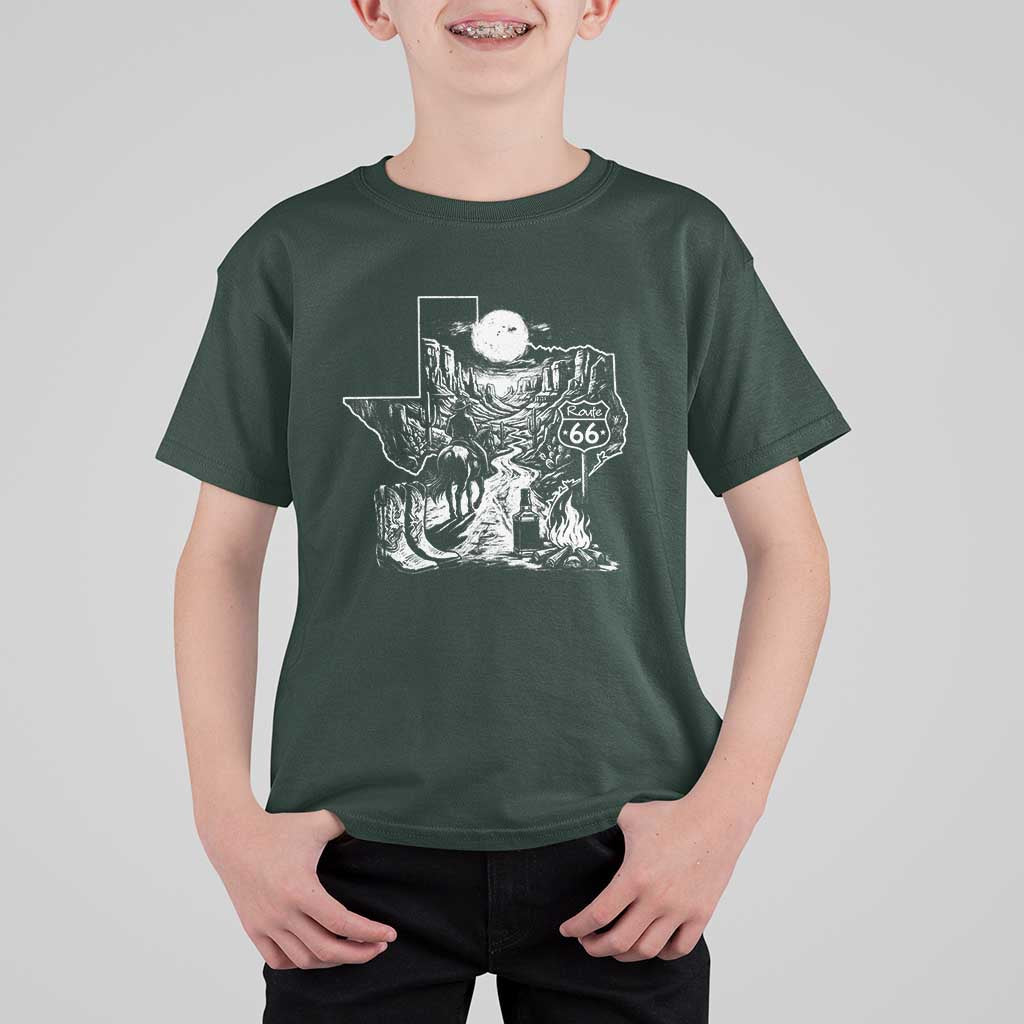 The Mother Road Texas Panhandle T Shirt For Kid Vintage Desert Road Trip