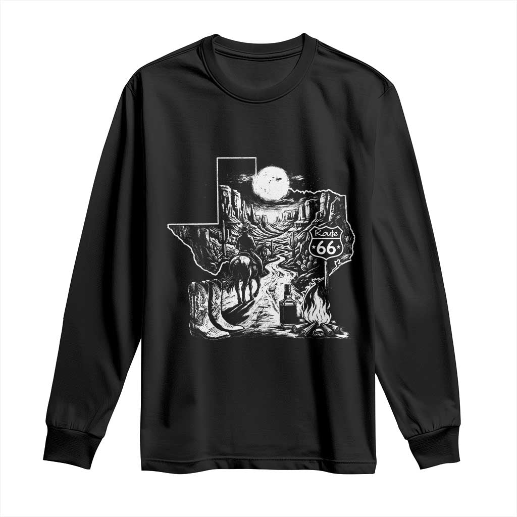 The Mother Road Texas Panhandle Long Sleeve Shirt Vintage Desert Road Trip