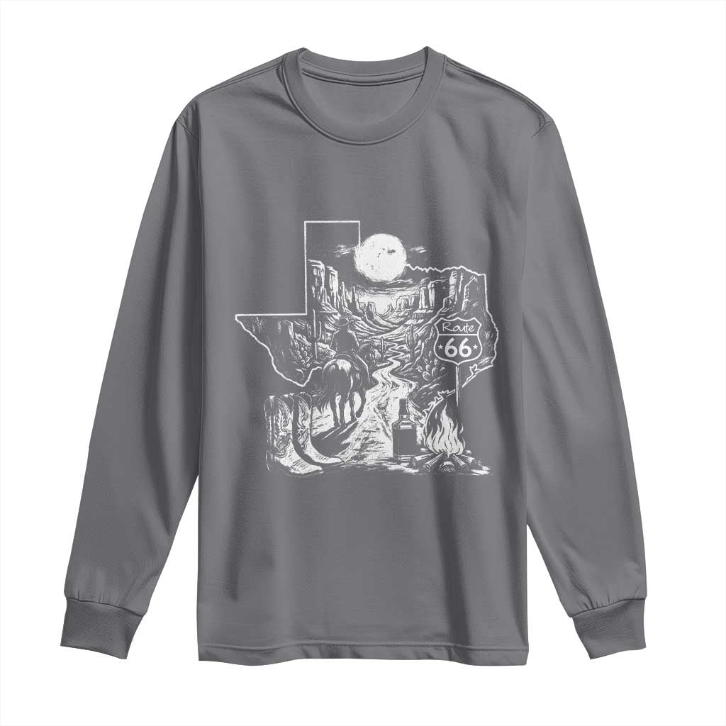The Mother Road Texas Panhandle Long Sleeve Shirt Vintage Desert Road Trip