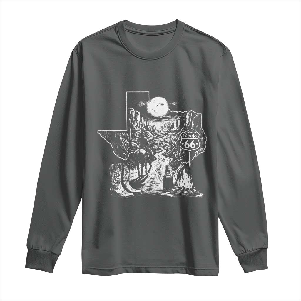 The Mother Road Texas Panhandle Long Sleeve Shirt Vintage Desert Road Trip