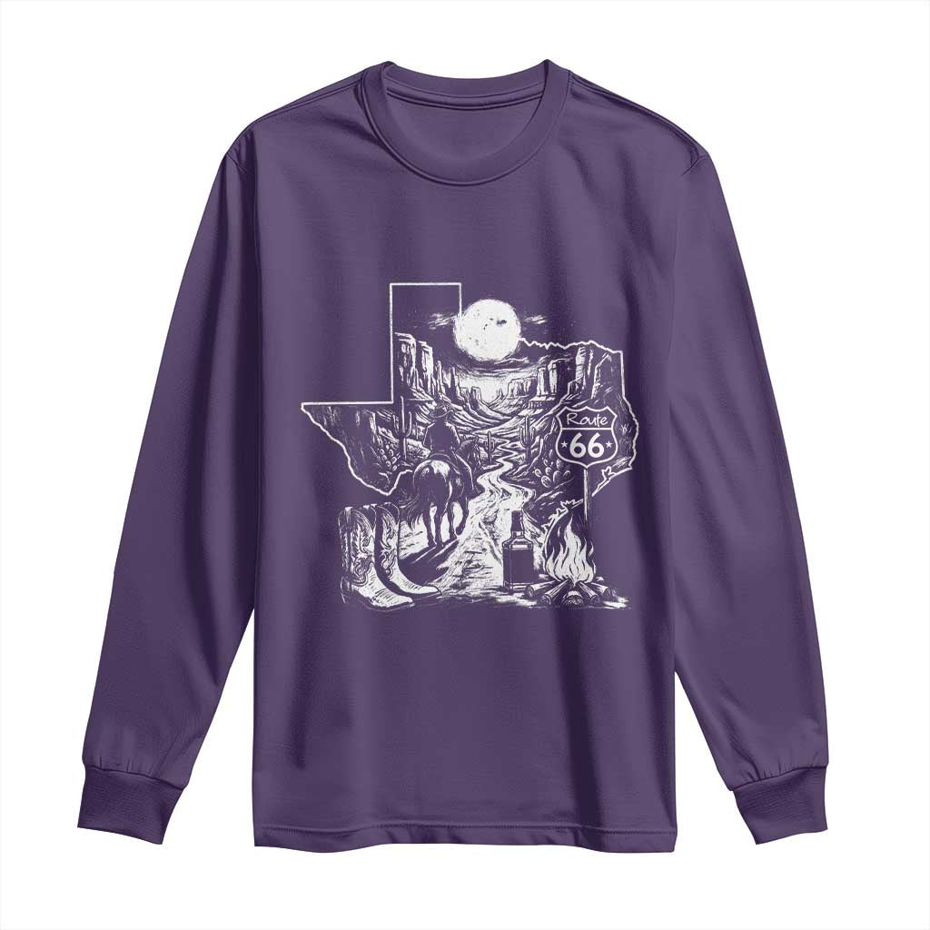 The Mother Road Texas Panhandle Long Sleeve Shirt Vintage Desert Road Trip