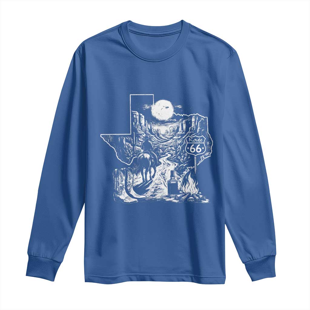The Mother Road Texas Panhandle Long Sleeve Shirt Vintage Desert Road Trip