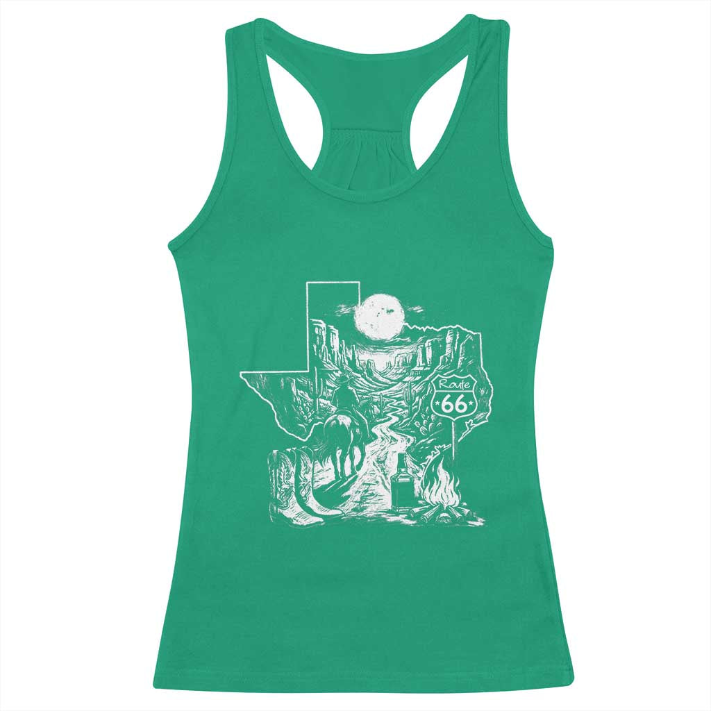 The Mother Road Texas Panhandle Racerback Tank Top Vintage Desert Road Trip