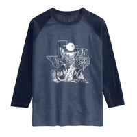 The Mother Road Texas Panhandle Raglan Shirt Vintage Desert Road Trip