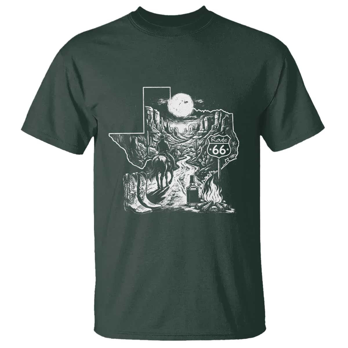 The Mother Road Texas Panhandle T Shirt Vintage Desert Road Trip