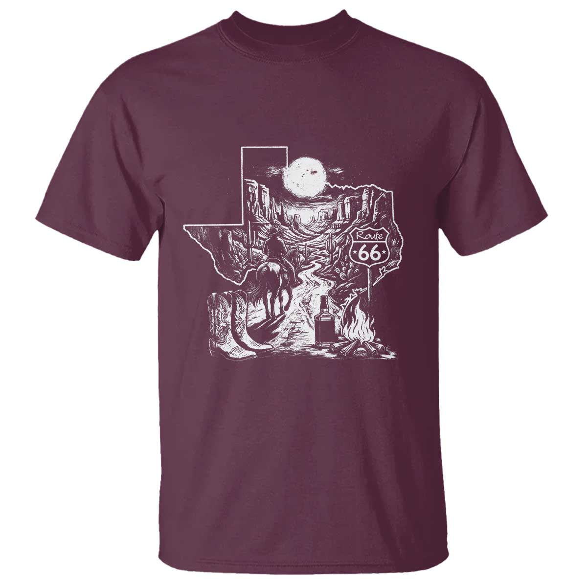 The Mother Road Texas Panhandle T Shirt Vintage Desert Road Trip