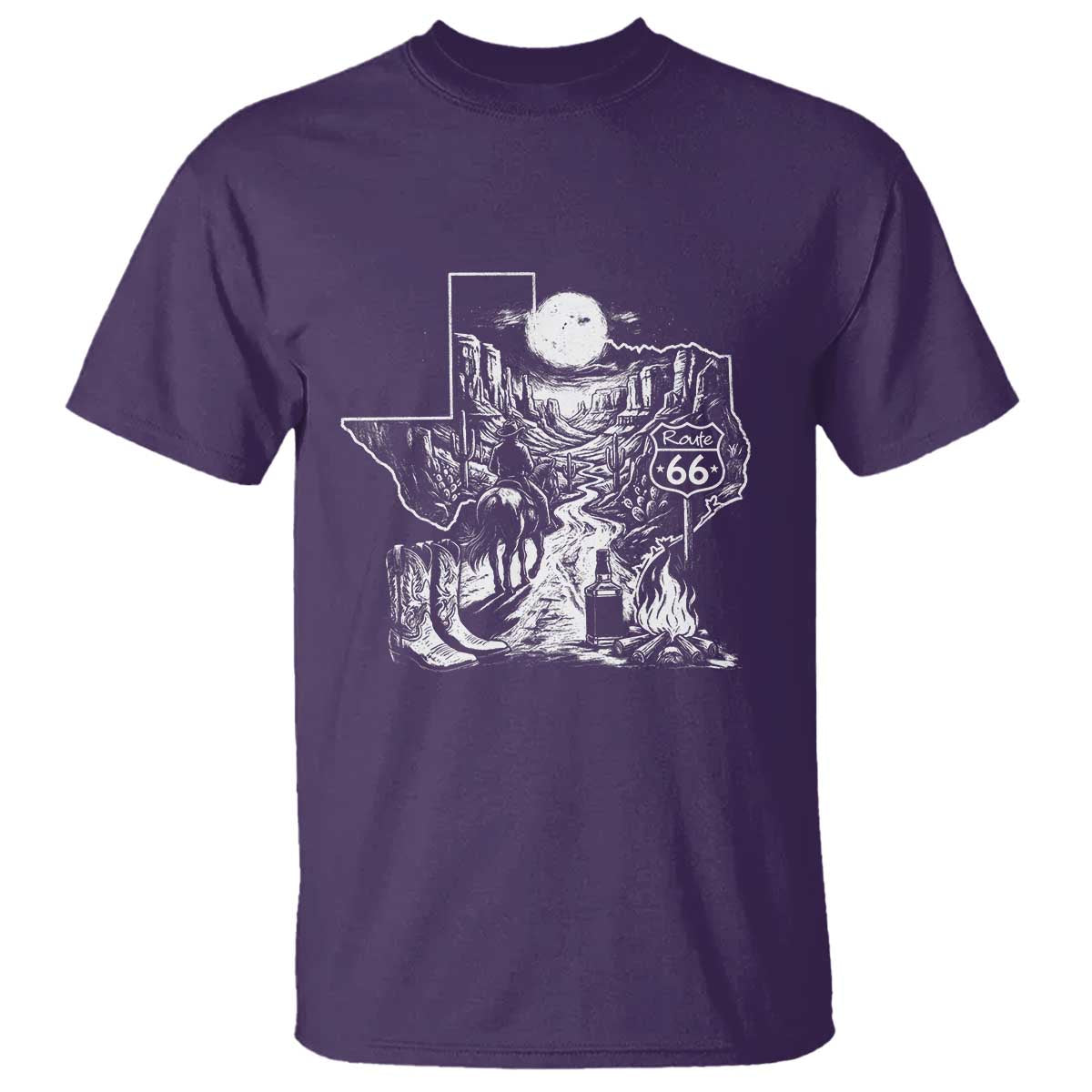 The Mother Road Texas Panhandle T Shirt Vintage Desert Road Trip