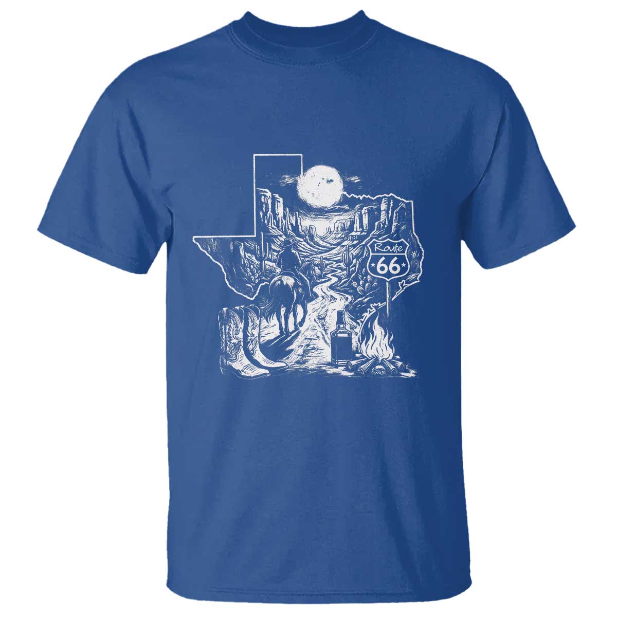 The Mother Road Texas Panhandle T Shirt Vintage Desert Road Trip