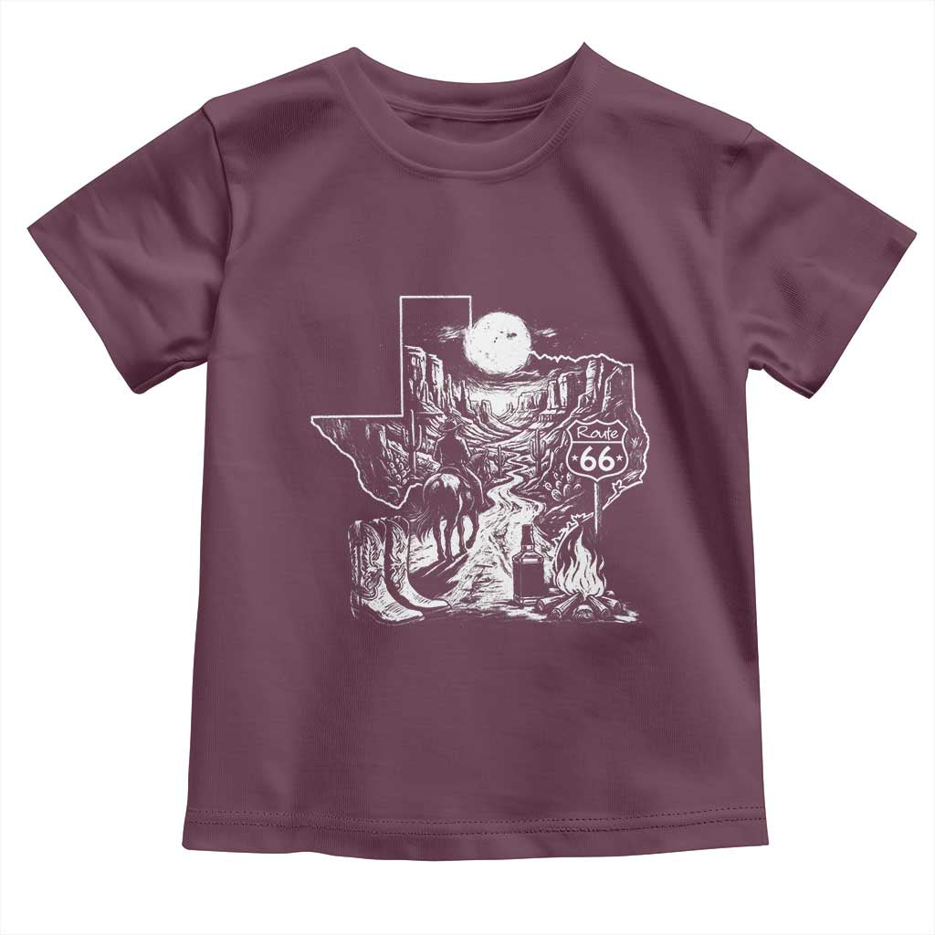 The Mother Road Texas Panhandle Toddler T Shirt Vintage Desert Road Trip