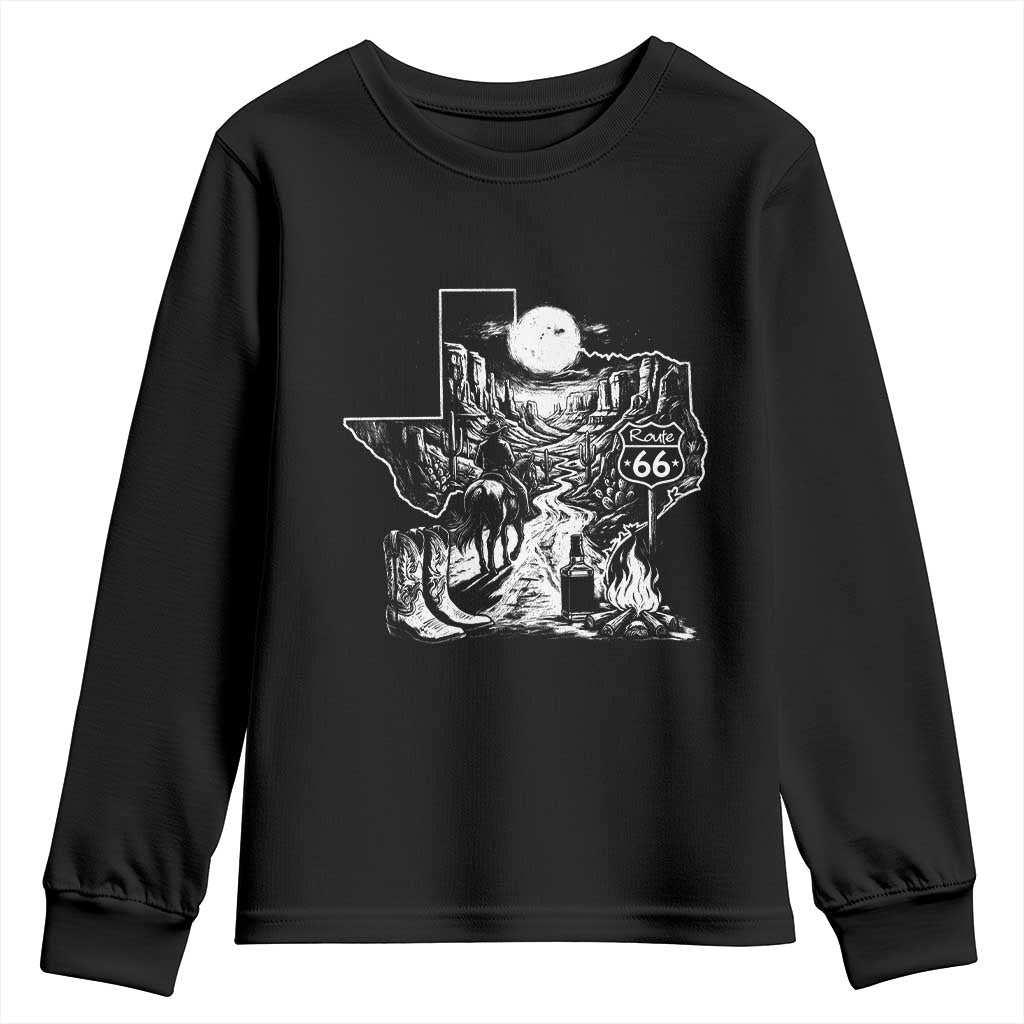 The Mother Road Texas Panhandle Youth Sweatshirt Vintage Desert Road Trip