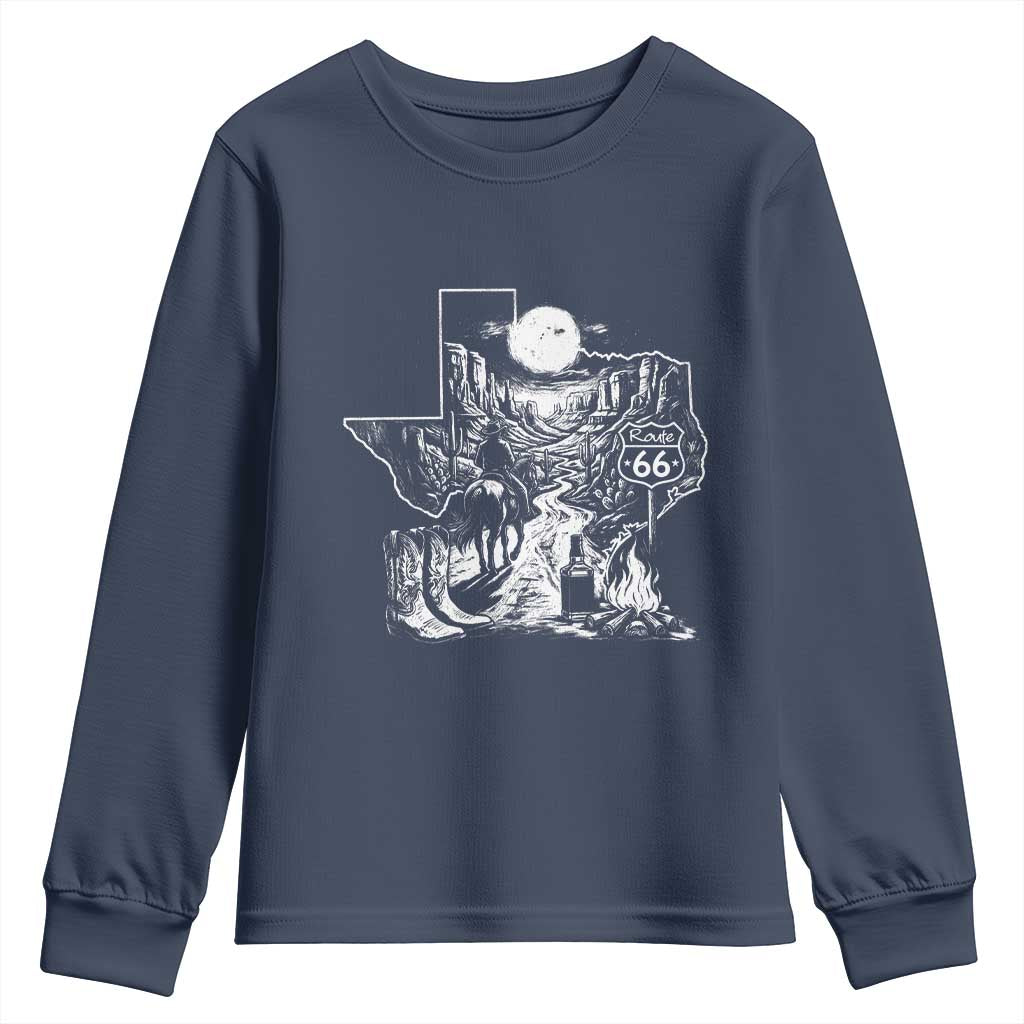 The Mother Road Texas Panhandle Youth Sweatshirt Vintage Desert Road Trip
