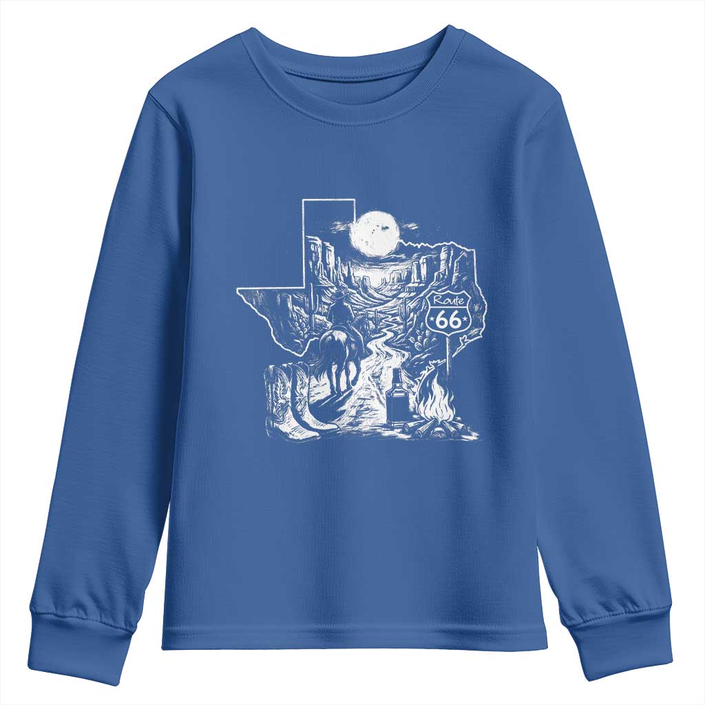 The Mother Road Texas Panhandle Youth Sweatshirt Vintage Desert Road Trip