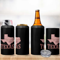 Texas Route Highway 66 Biker 4 in 1 Can Cooler Tumbler Vintage Biker Road Trip