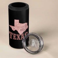 Texas Route Highway 66 Biker 4 in 1 Can Cooler Tumbler Vintage Biker Road Trip