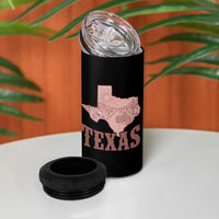 Texas Route Highway 66 Biker 4 in 1 Can Cooler Tumbler Vintage Biker Road Trip