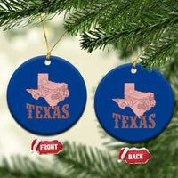 Texas Route Highway 66 Biker Ceramic Ornament Vintage Biker Road Trip