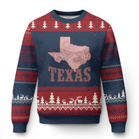Texas Route Highway 66 Biker Ugly Christmas Sweater Vintage Biker Road Trip