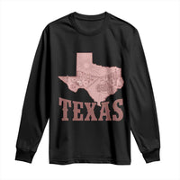 Texas Route Highway 66 Biker Long Sleeve Shirt Vintage Biker Road Trip