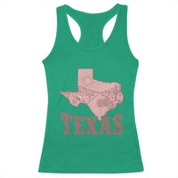 Texas Route Highway 66 Biker Racerback Tank Top Vintage Biker Road Trip